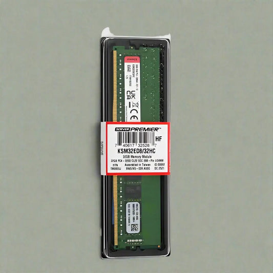 Kingston 32GB DDR4 RAM 3200 MHz CL22 288 Pin ECC Server Workstation Memory