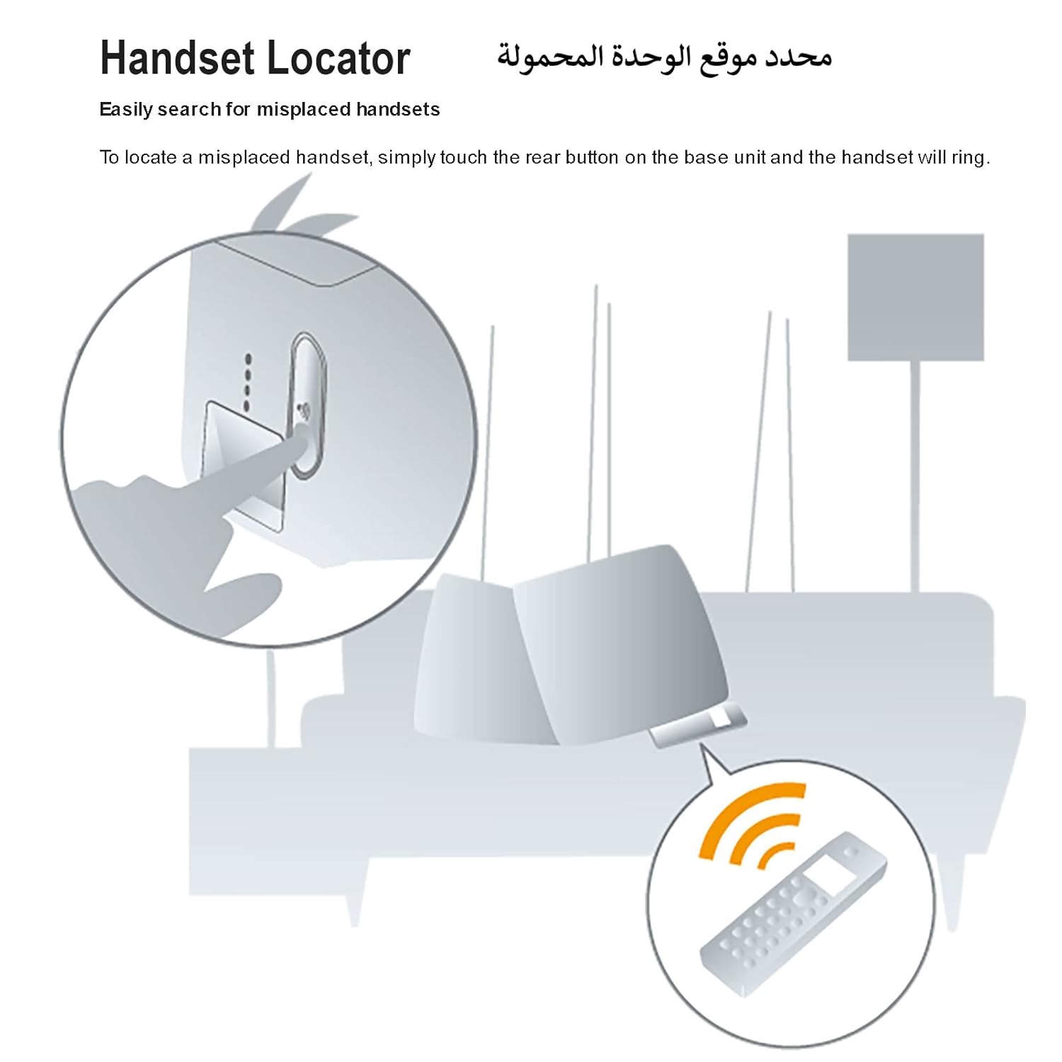 Panasonic KX TG3611SX Cordless Landline Phone