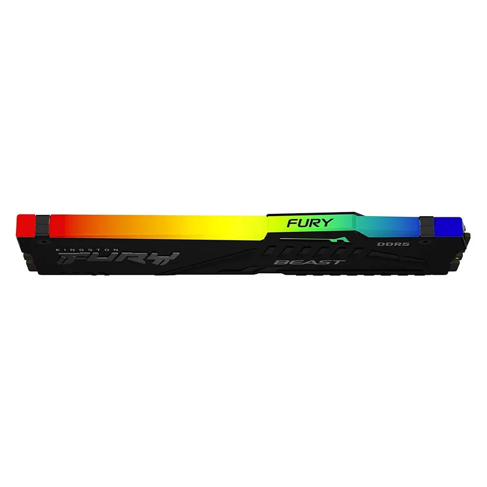 Kingston Fury Beast 16GB DDR5 6000MHz CL36 RGB Gaming Desktop Memory - Black
