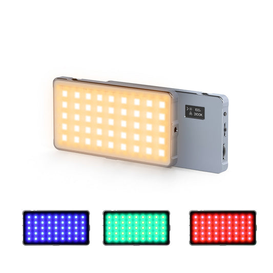 Digitek LED-D132ML RGB Portable LED Video Light with 21 Preset Effects & 4000mAh Battery 1200 lx Camera LED Light