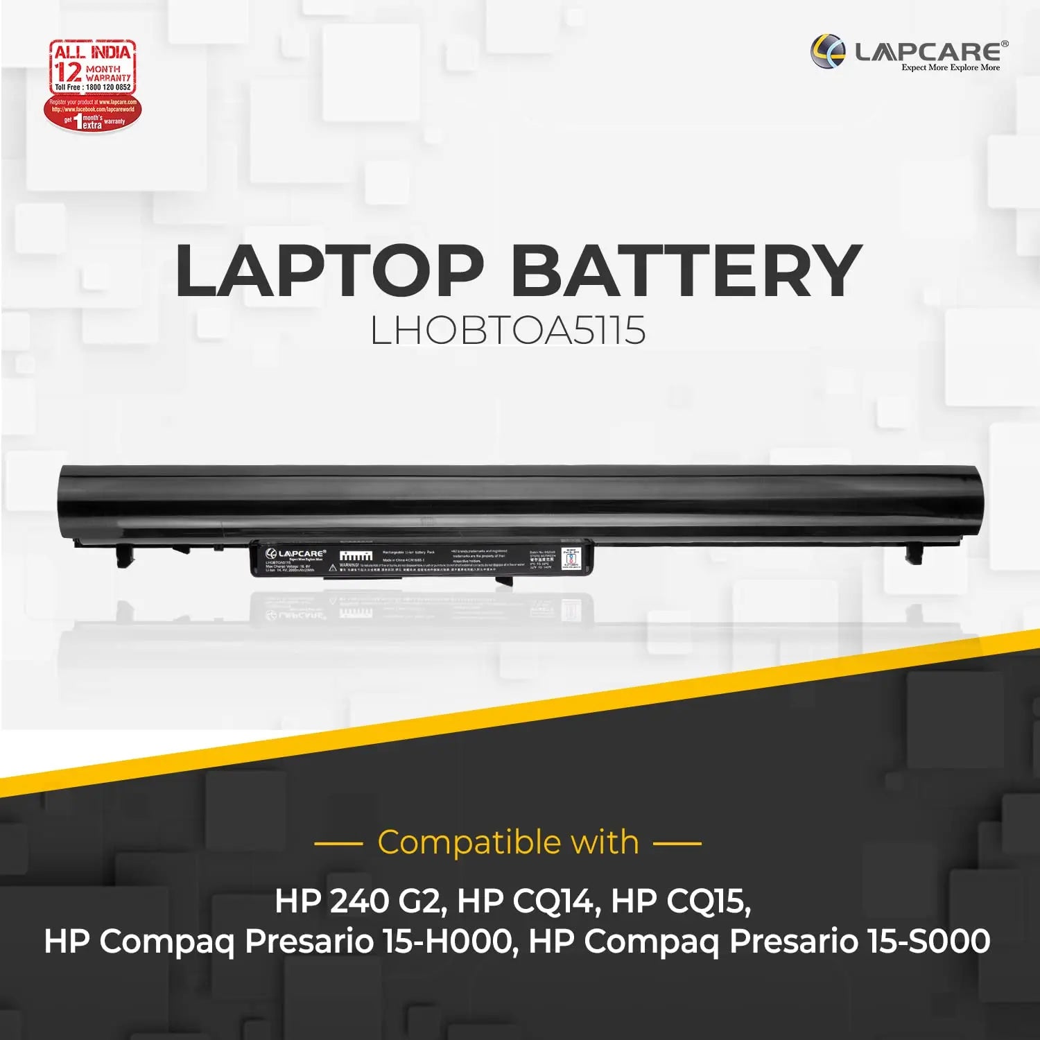 Lapcare Laptop Compatible Battery for HP OA04