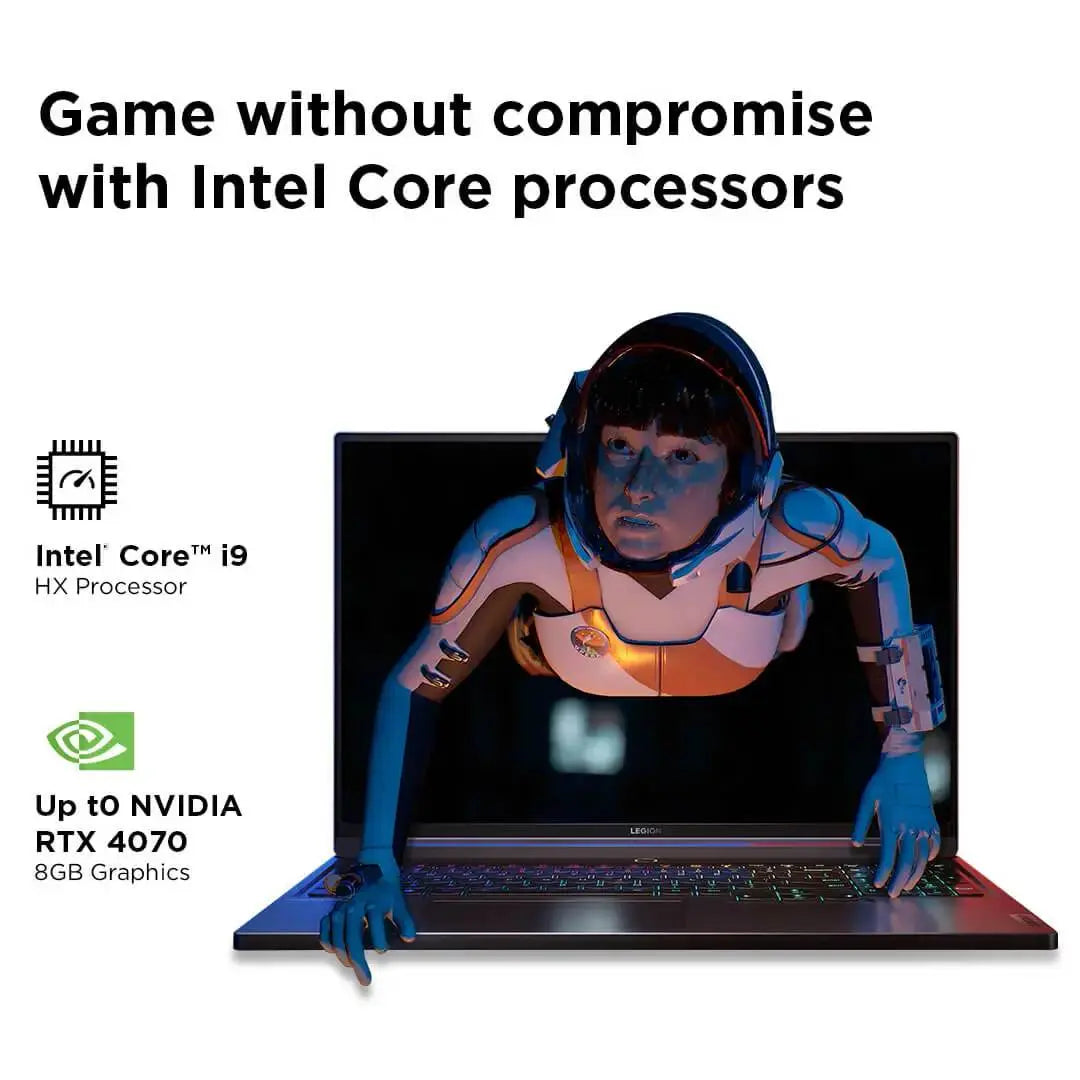 Lenovo Legion 7 Gaming Laptop 83FD000YIN 14 Gen Intel Core i9 Processor/16GB RAM/1TB SSD/Win11/MS Office Home and Student 2021/NVIDIA GeForce RTX 4060 8GB Graphic Card/Screen Inch 16/Eclipse Black