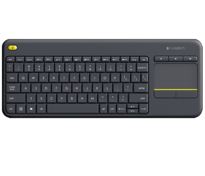 Logitech K400 Plus Wireless Touch Keyboard  Black