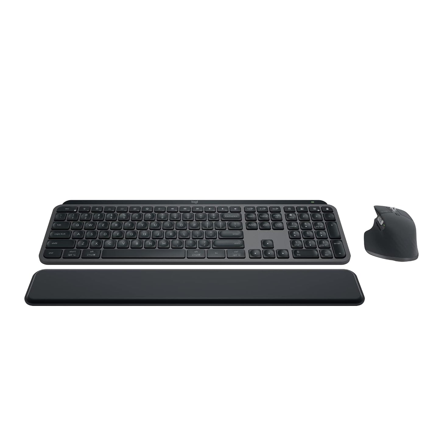 Logitech MX Keys S Combo  Performance Wireless Keyboard and Mouse with Palm Rest