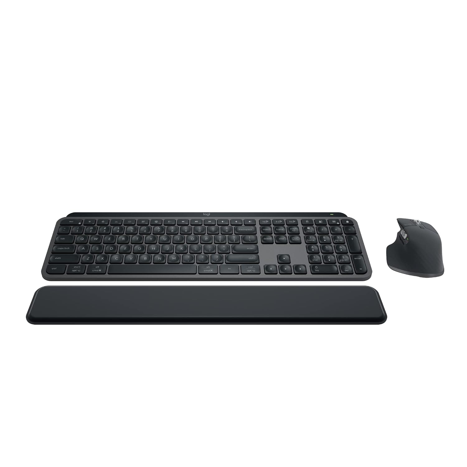 Logitech MX Keys S Combo  Performance Wireless Keyboard and Mouse with Palm Rest