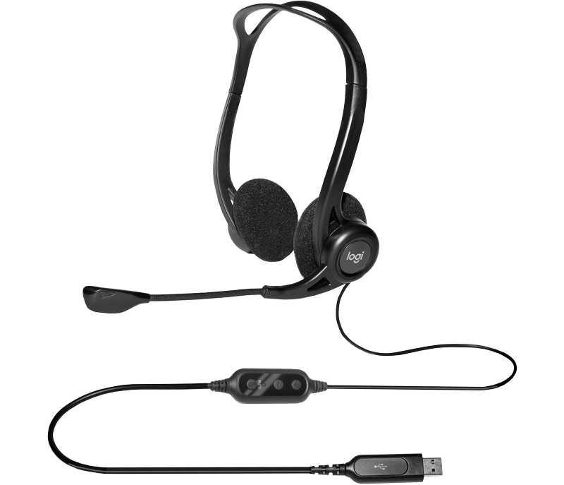 Logitech Wired Headphone H370 Black