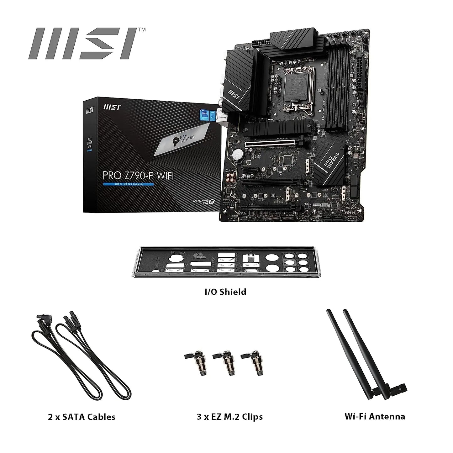 MSI PRO Z790-P WIFI Intel Z790 LGA 1700 ATX DDR5 Motherboard
