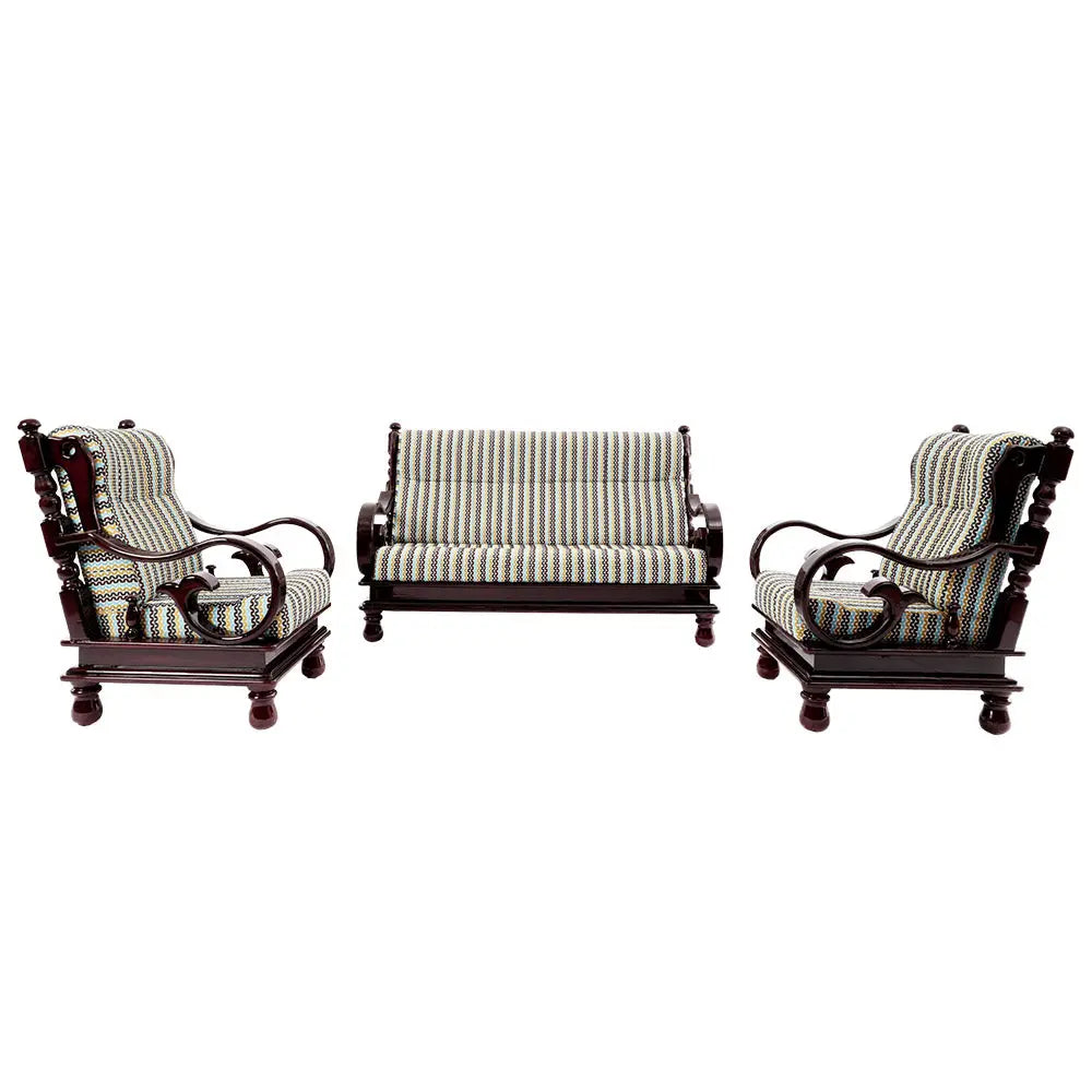 Heritage Meanwal 3 + 1 + 1 Teakwood Sofa (TI-MEENVAL SOFA 3+1+1) My Store