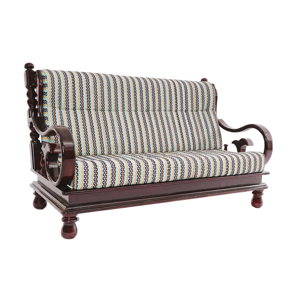 Heritage Meanwal 3 + 1 + 1 Teakwood Sofa (TI-MEENVAL SOFA 3+1+1) My Store