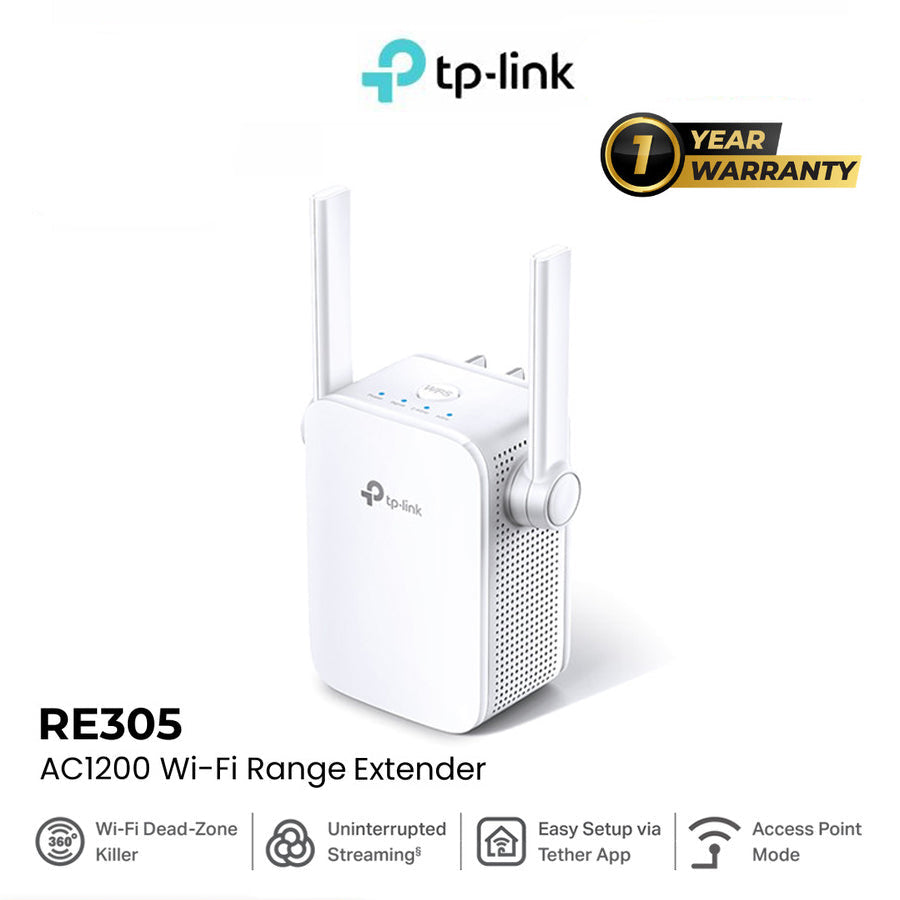 TP-Link RE305 AC1200 Mesh Wi-Fi Range Extender