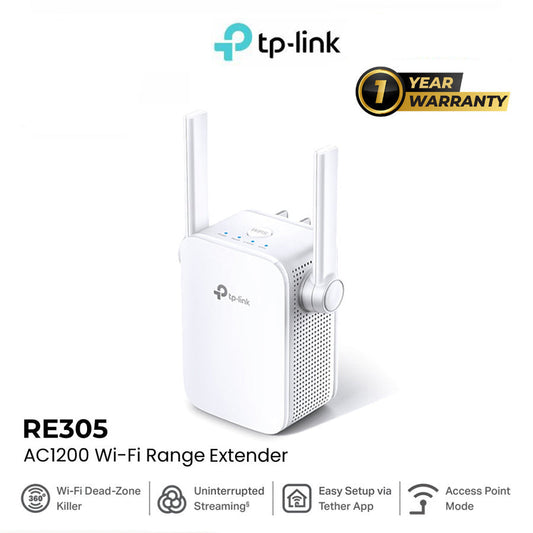 TP-Link RE305 AC1200 Mesh Wi-Fi Range Extender