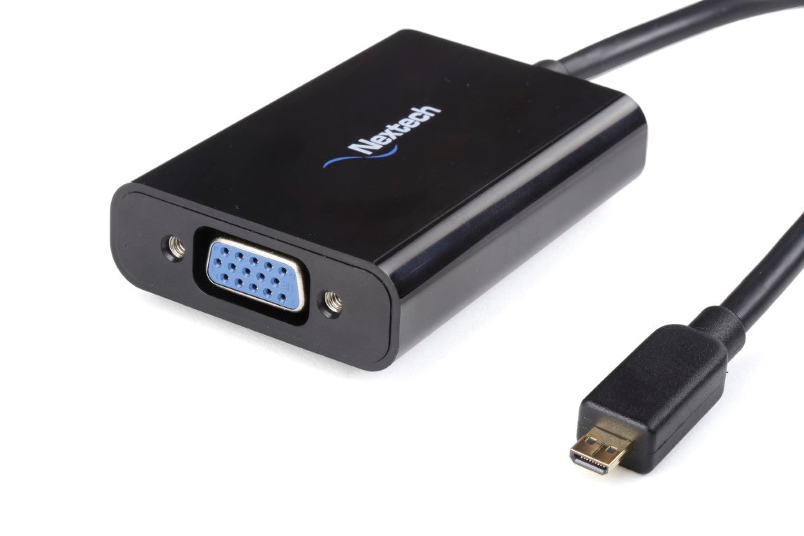 Nextech Micro Hdmi To Vga Audio Power Adapter Cable NA24