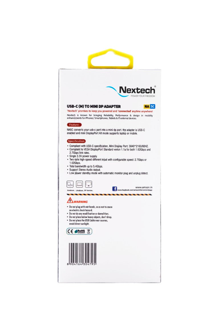 Nextech NA5C Usb - C  TO MINI DP (F) ADAPTER