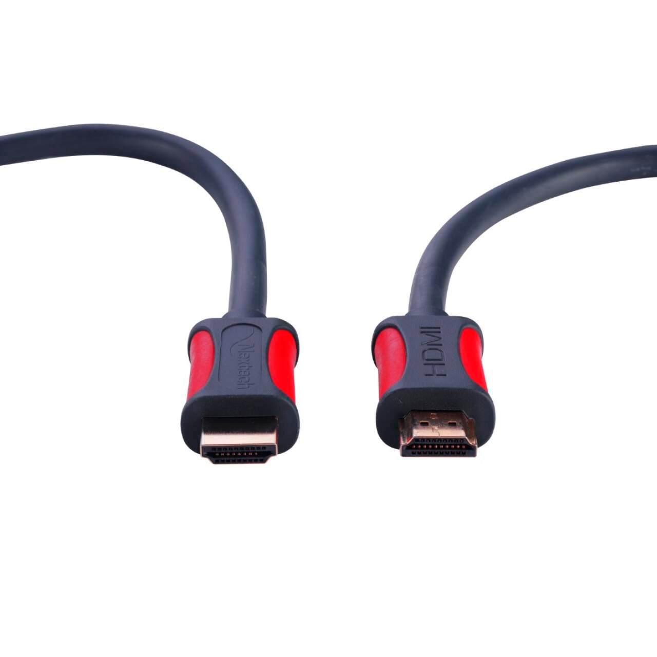 Nextech High Speed Gold Plated HDMI Male to Male Cable with Ethernet - Supports 3D, Audio Return, 4K @ 60Hz FPS, Latest Version 2.0 (6 Feet/1.8 Meters), Spruce Grey