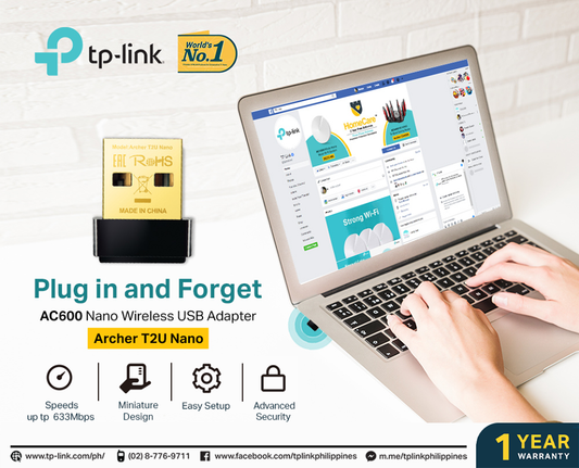TP-Link Archer T2U Nano AC600 Nano Wireless USB Adapter