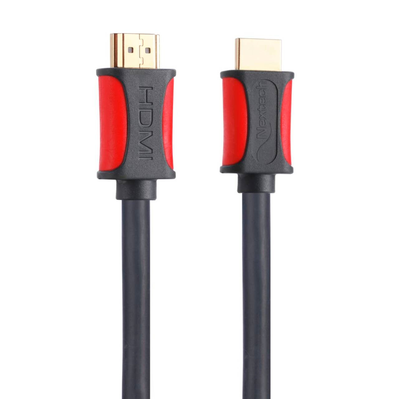 Nextech High-Speed Gold Plated HDMI Male to Male Cable with Ethernet - Supports 3D, Audio Return, 4K at 60Hz, Latest Version 2.0 (33 Feet/10 Meters), Spruce Grey