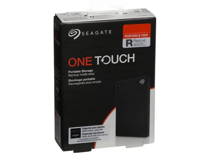 Seagate One Touch 2TB 2.5 Inch External Hard Disk Black