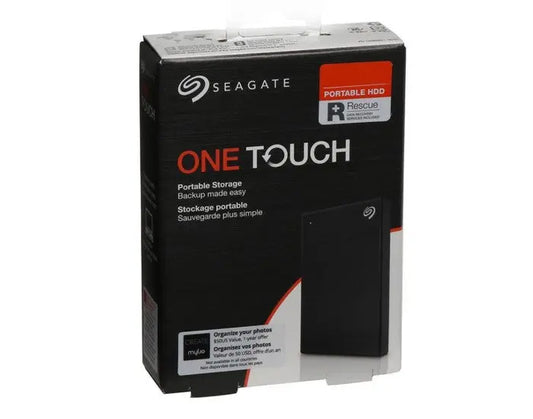 Seagate One Touch 2TB 2.5 Inch External Hard Disk Black