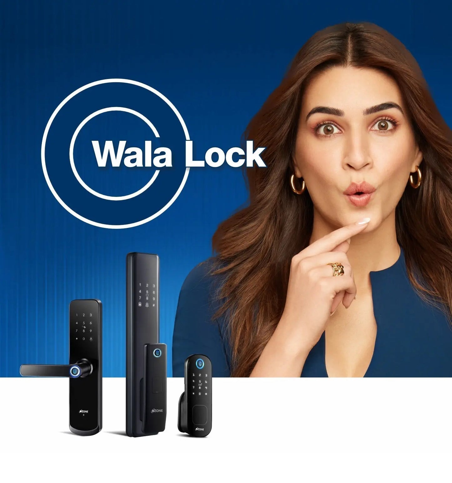 Ozone OZ-FDL-01 LIFE NXT PLUS AC Ozone Morphy NXT Plus Wi-Fi Smart Door Lock with 4-way access Door Thickness: 35-80 mm