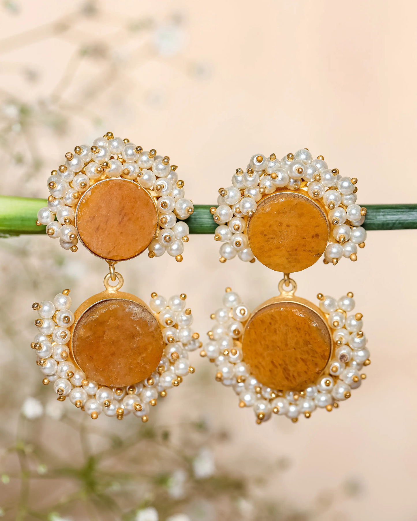 Ocherous Handcrafted Brass Earrings My Store