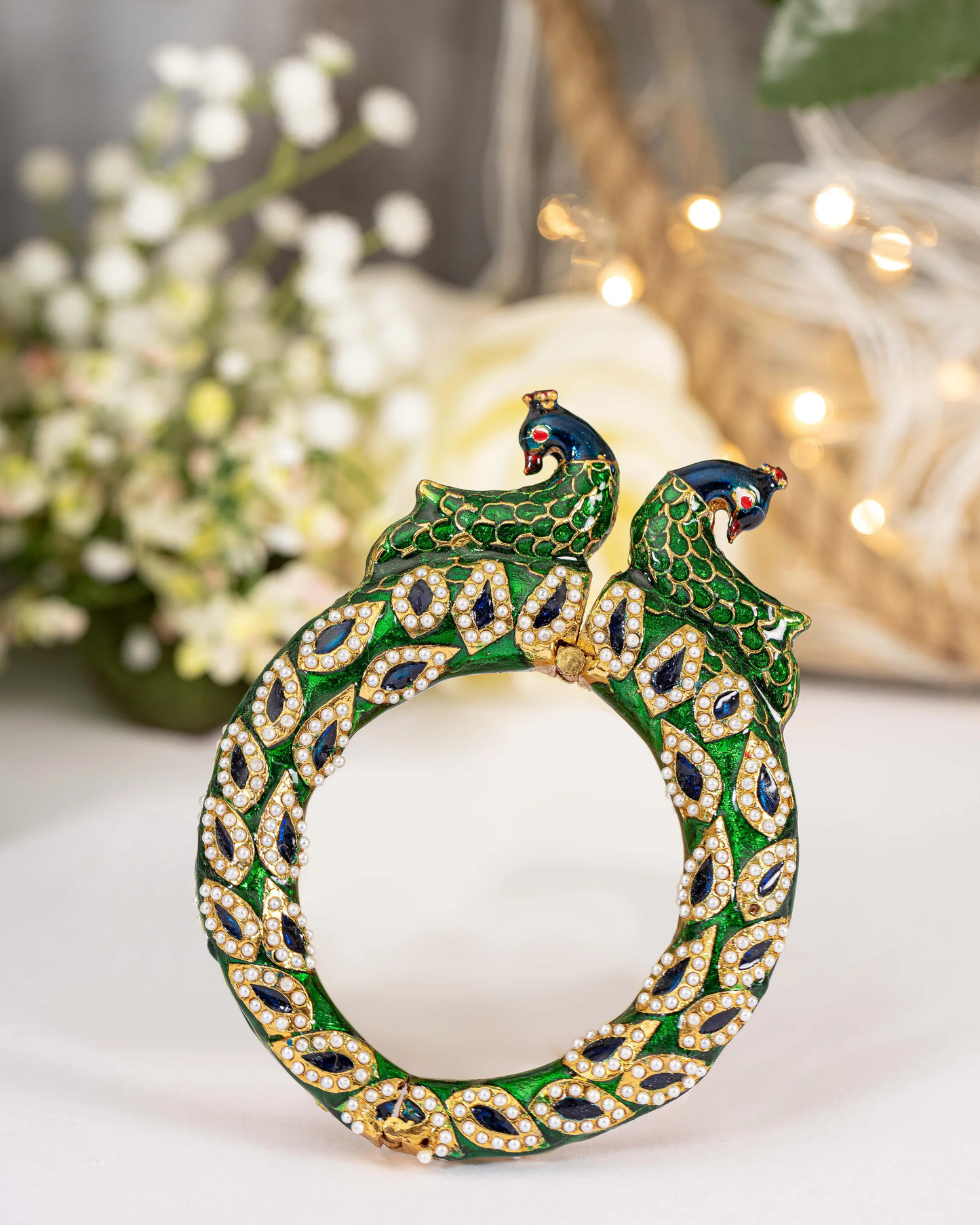 Peafowl Handcrafted Brass Bangles My Store