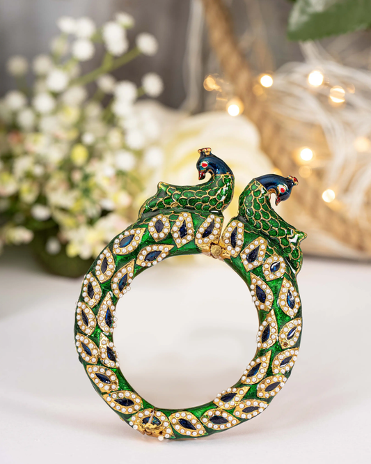 Peafowl Handcrafted Brass Bangles My Store