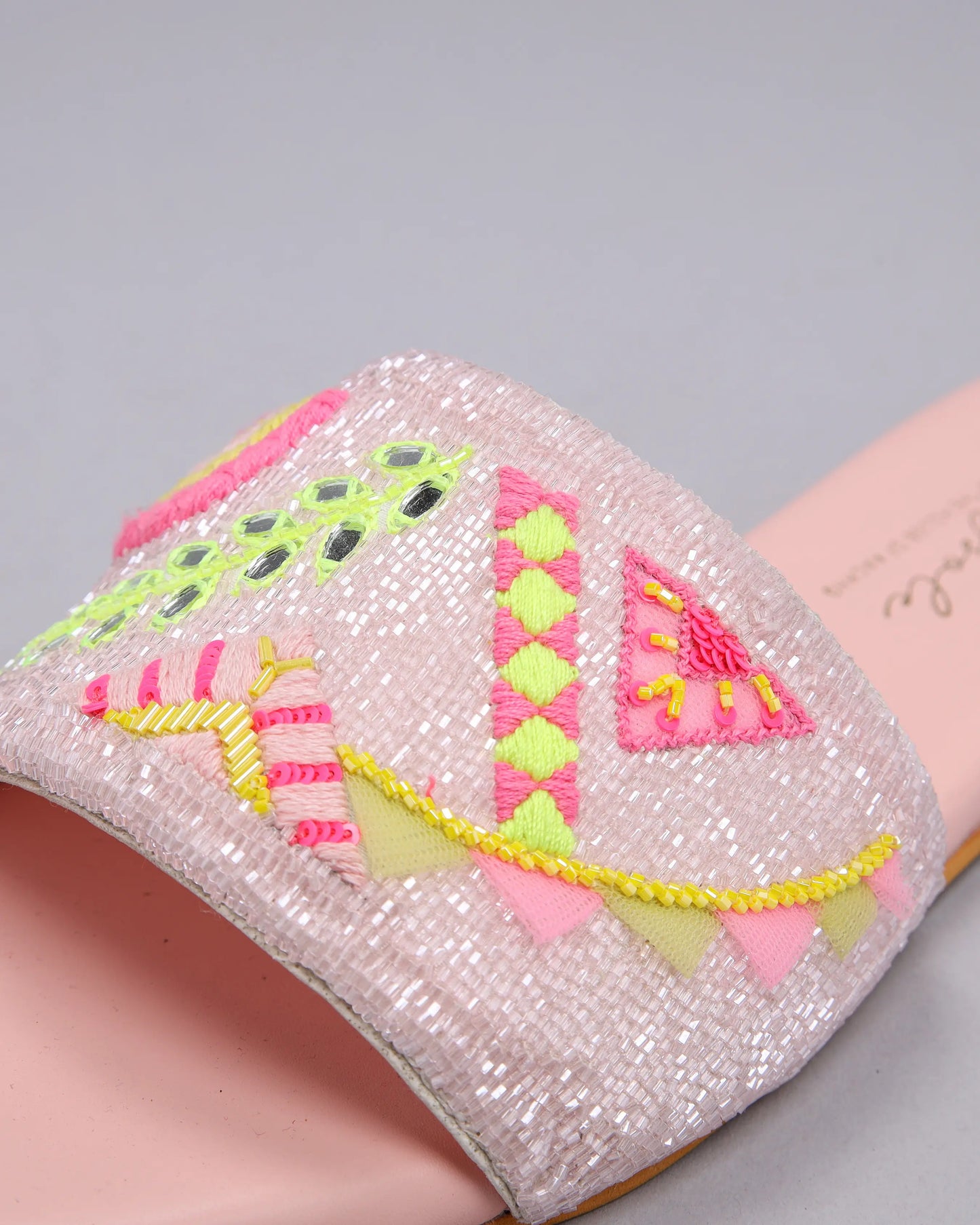 Pink Mystery Handcrafted Flats My Store