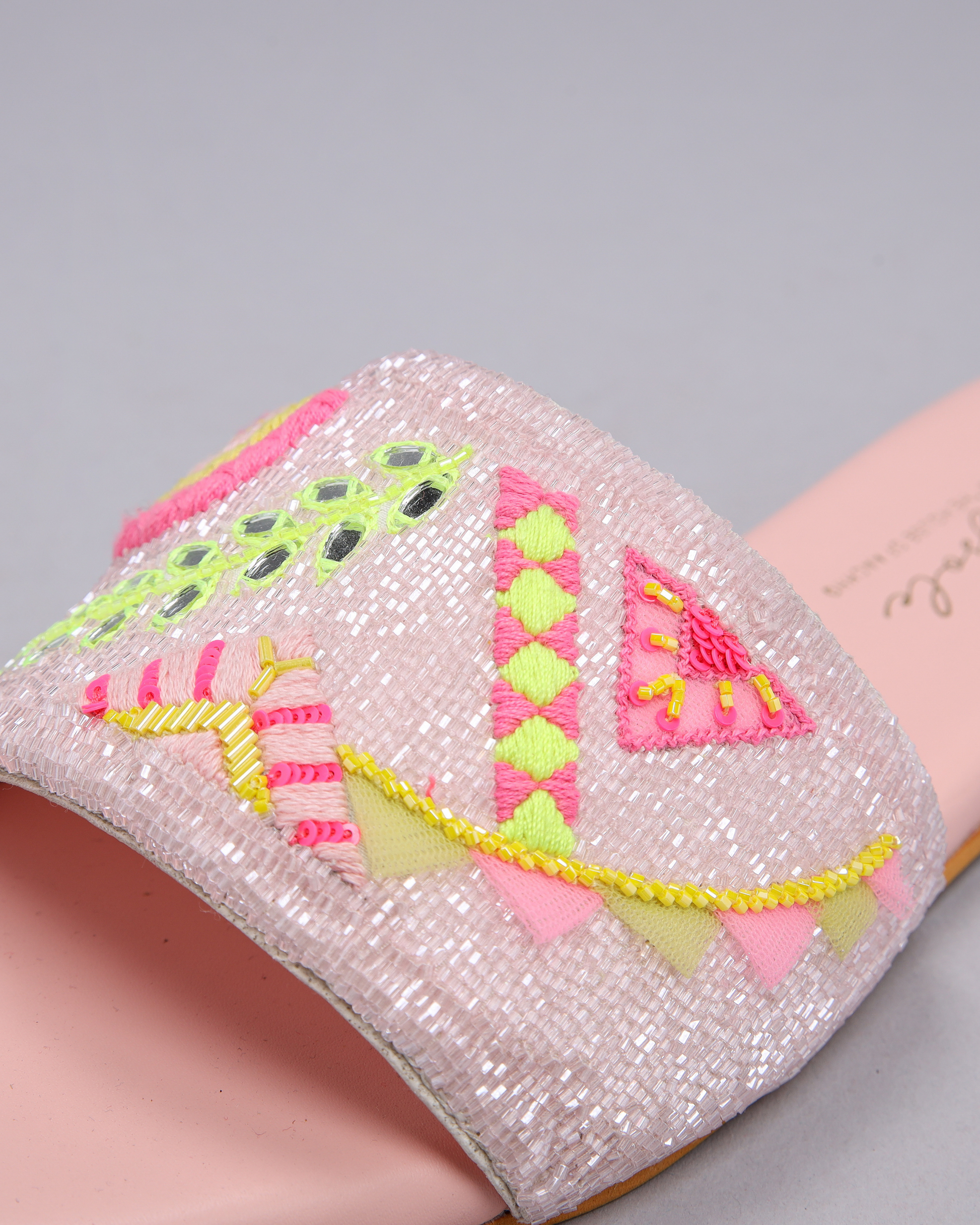 Pink Mystery Handcrafted Flats My Store