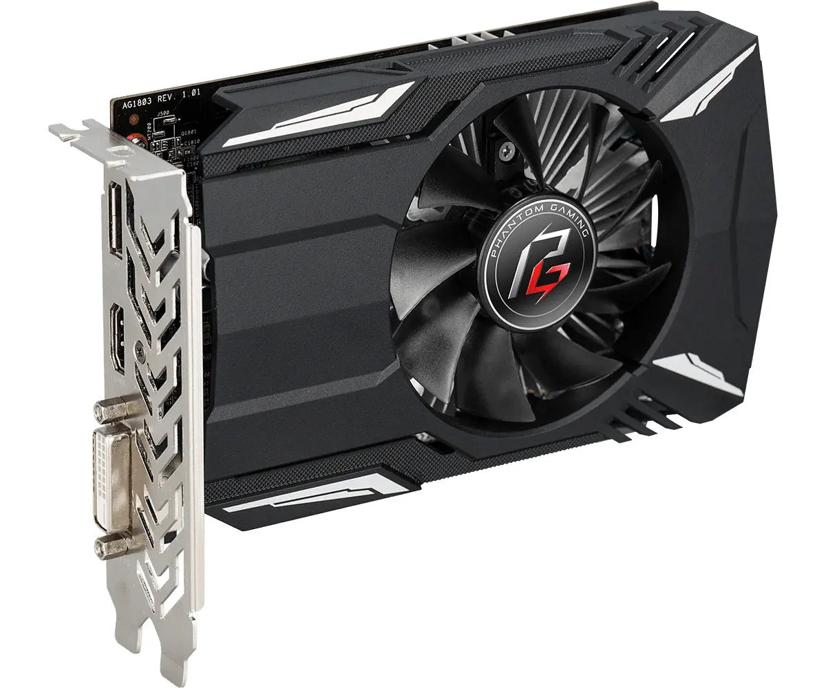 ASRock AMD Phantom Gaming Radeon RX550 4G OC GDDR5 128-Bit Graphics Card