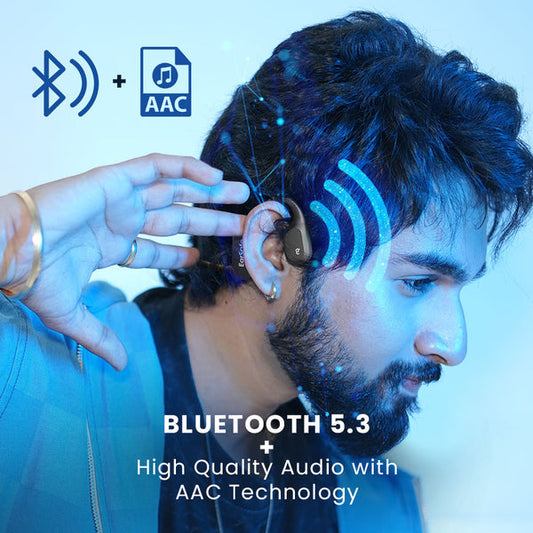 NG EarSafe Pro Open Ear Bone Conduction Headphones Blue