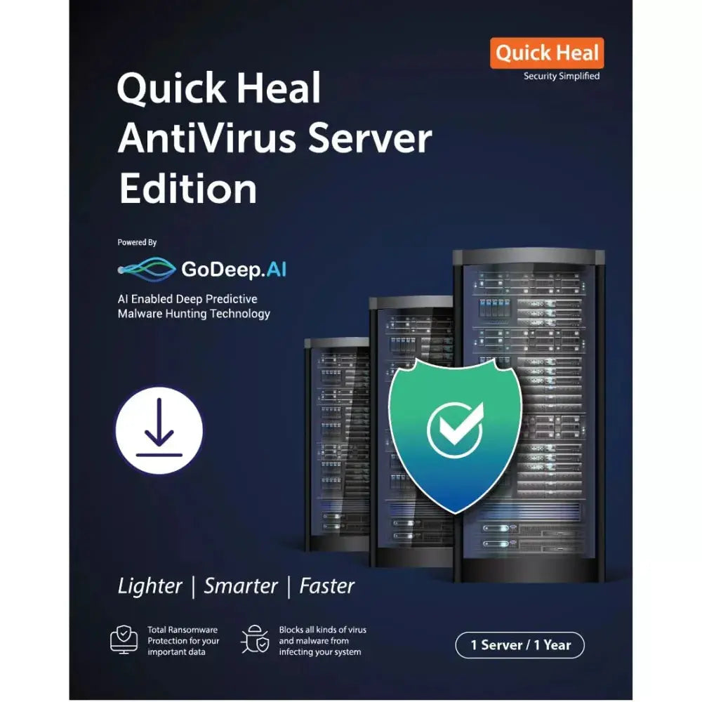 Quick Heal Server Edition 1 User 1 Year Antivirus