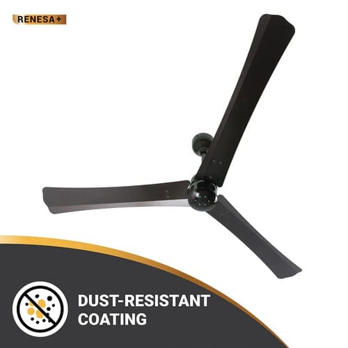 Atomberg Renesa+ 1400 mm BLDC Motor with Remote 3 Blade Ceiling Fan Earth Brown