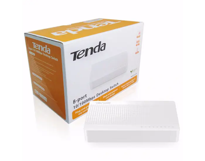 Tenda S108 8 Port 10/100 Mbps Normal Desktop Switch