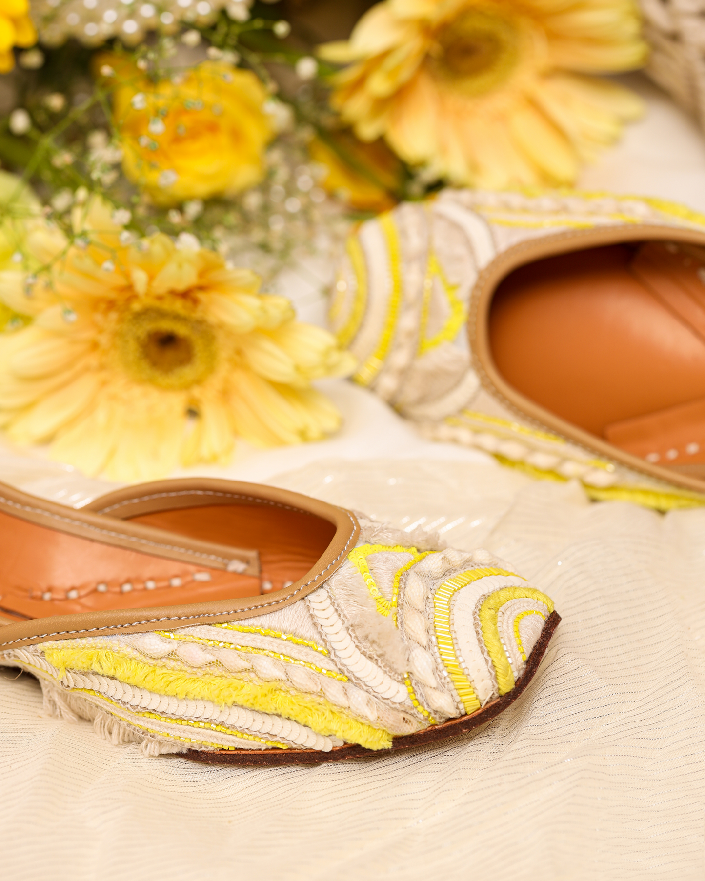 Spun Yellow Handcrafted Jutti My Store