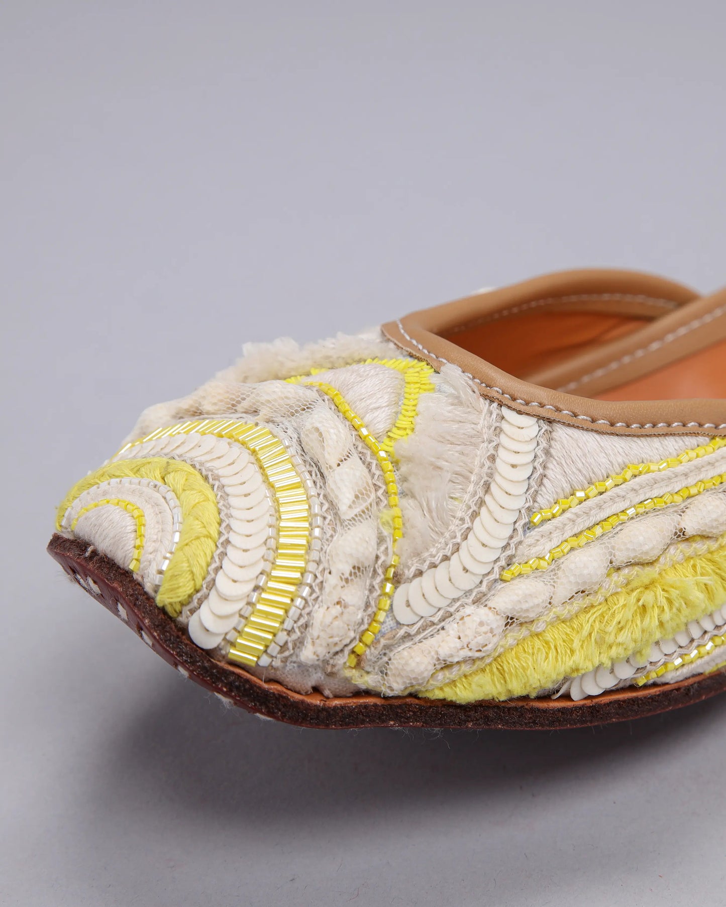 Spun Yellow Handcrafted Jutti My Store