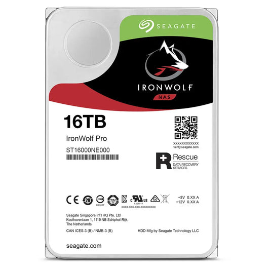 Seagate IronWolf Pro 16TB 7200 RPM 3.5" SATA 6Gb/s Enterprise NAS Internal Hard Drive My Store