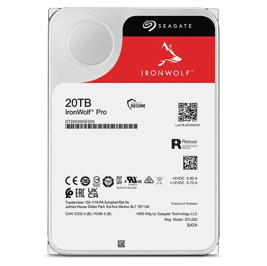 Seagate IronWolf Pro 20TB 3.5" 7200 RPM Enterprise NAS Internal Hard Disk Drive My Store
