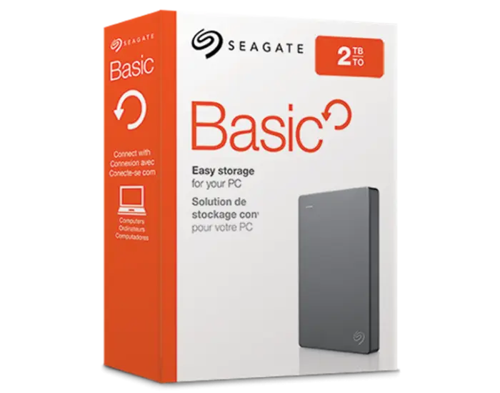 Seagate Basic 2TB 2.5 Inch External Hard Disk