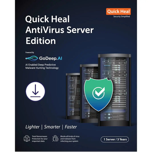 Quick Heal Server Edition 1 User 3 Year Antivirus