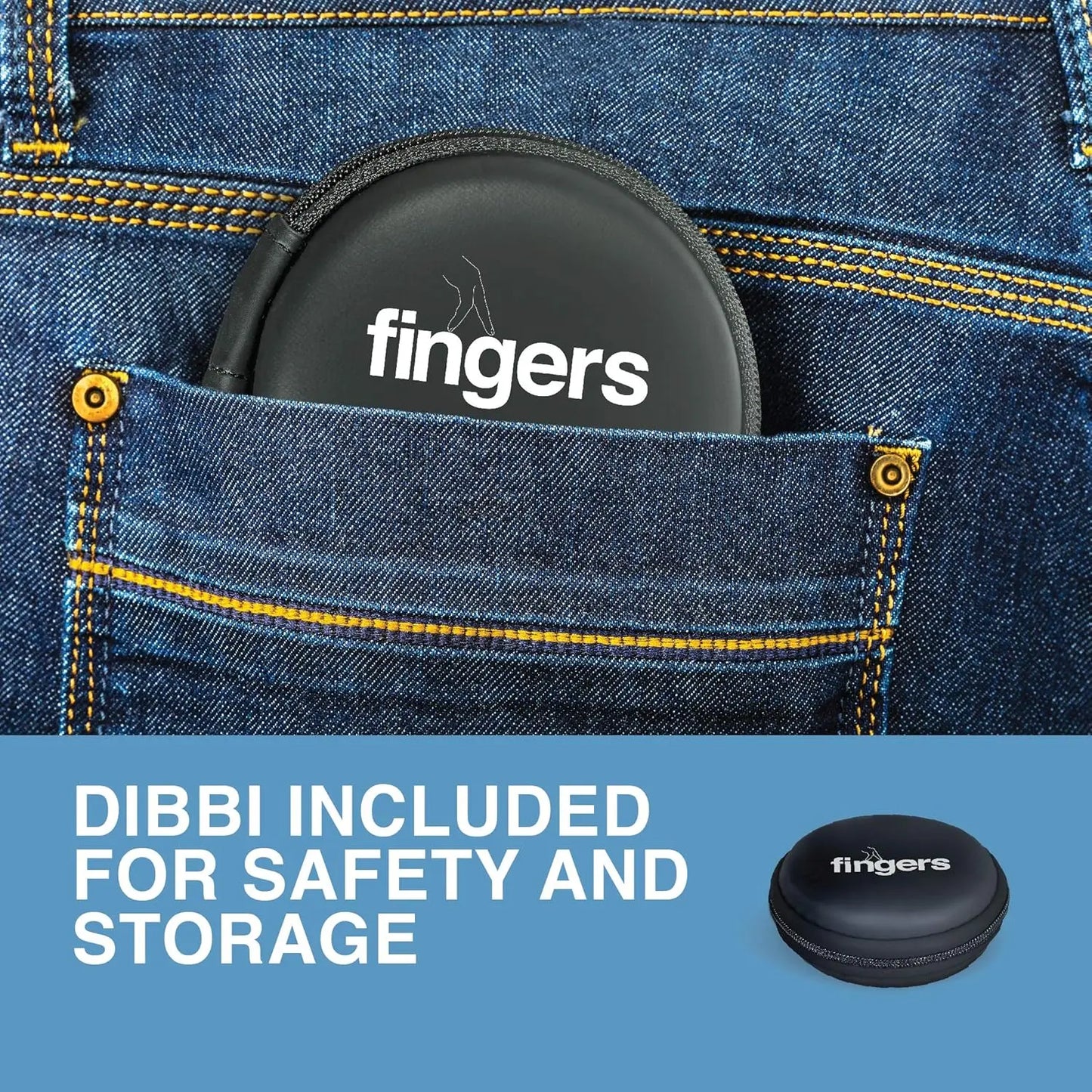 Fingers Wired  Earphone SoundBoomerang Imperial Blue + Silver