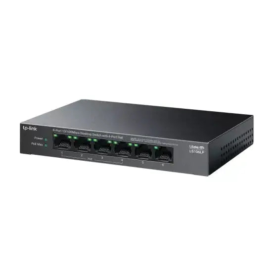 TP-Link 4 Port Poe Switch (4 Normal Poe + 2 Normal Uplink) LS106LP