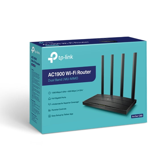 Tp Link Archer C80 AC1900 Dual Band Gigabit Router