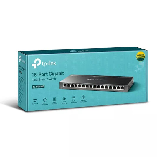 TP-Link TL-SG116E 16 Port Gigabit Easy Smart Lan Desktop Switch