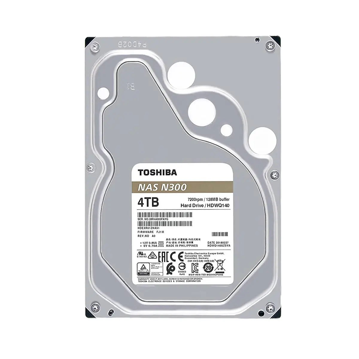 Toshiba N300 4TB 3.5-inch SATA 7200RPM Internal NAS Hard Disk My Store