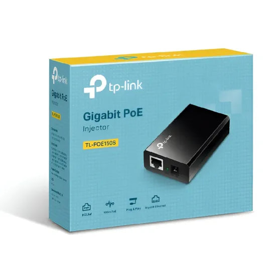 Tp Link Poe Injector TL-POE150S  Gigabit Ethernet 48V DC TL-POE150S
