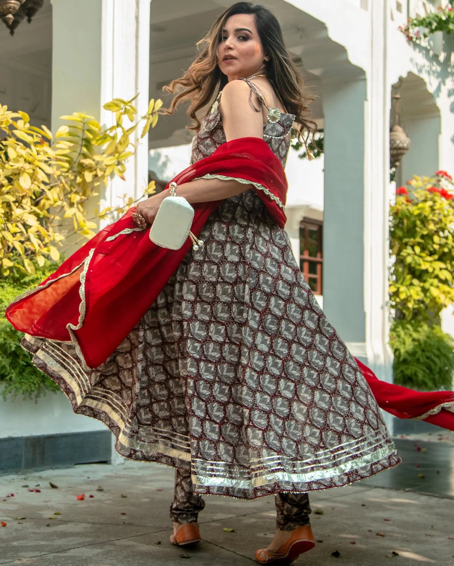 Plum Kitten Handblock Suit Set My Store