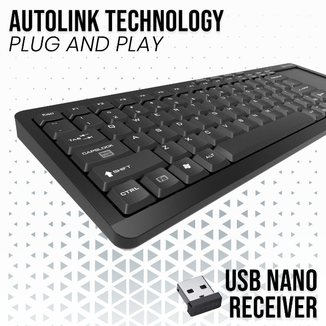 Coconut Wireless Keyboard BRAVOWK18 With Touchpad