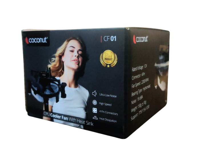 COCONUT DESKTOP AIR COOLER CPU FAN (CF01)