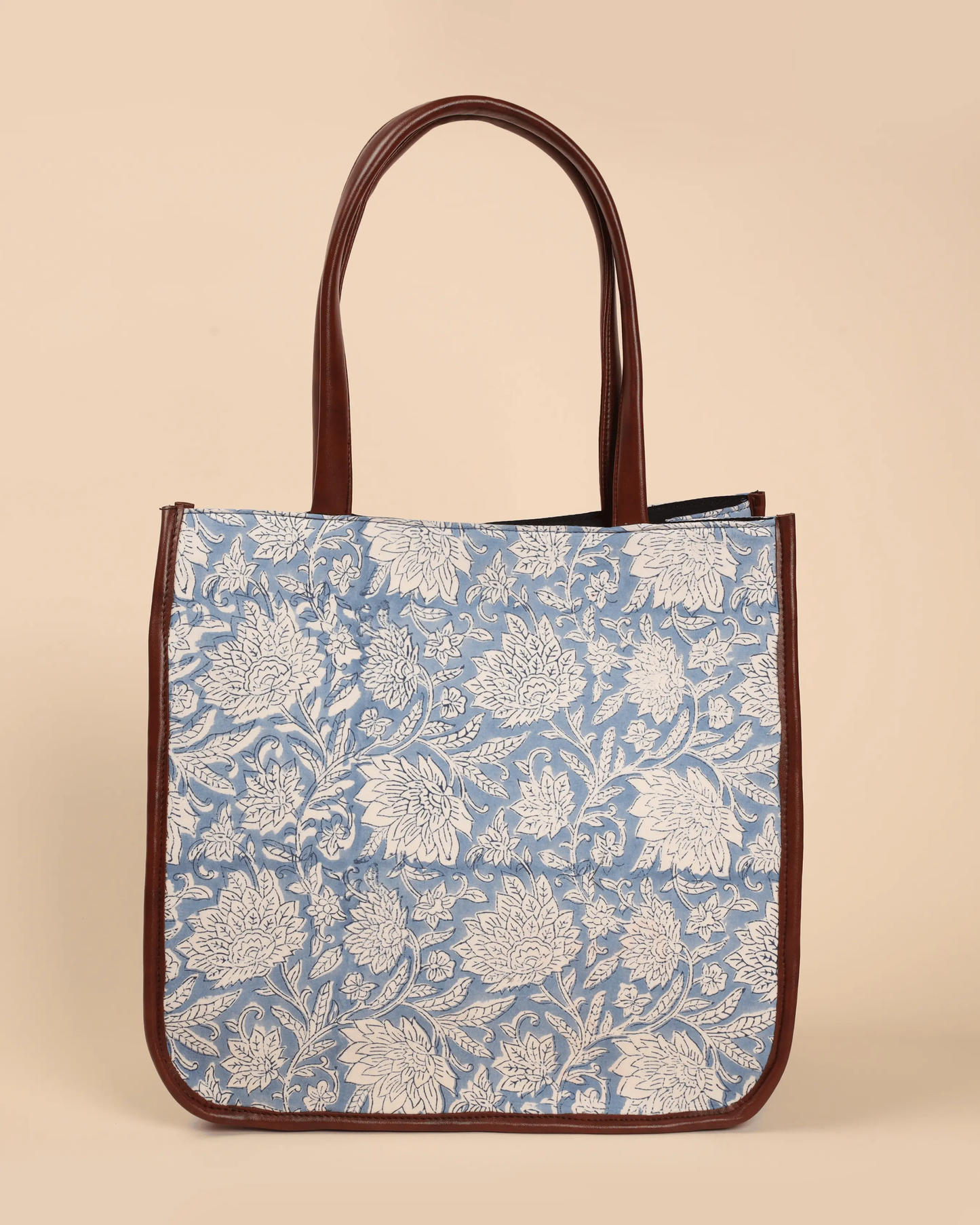 Sea Shells Handblock Square Tote Bag My Store