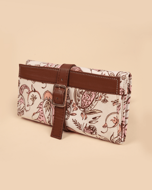 Blush Pearl Handblock Wallet My Store